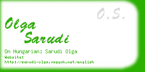 olga sarudi business card